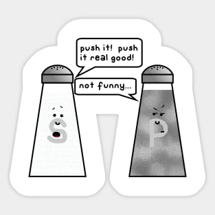 salt and pepper Sticker